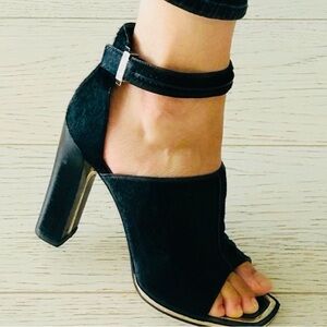 Givenchy Black Suede Heels Authentic